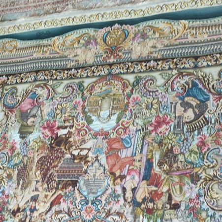 قالیچه تمام. ابریشم